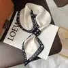 Bufanda de Cinta Estilo Coreano Impresa por Ambos Lados, Una Bufanda, Bufanda Moderna y Versátil, Pequeña Decoración de Bufanda para Orejas de Mujer