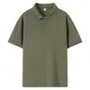 Camiseta Masculina de Verão com Gola Lapela de Manga Curta, Versátil, Respirável, Cor Sólida, Camisa Polo Fina com Lapela, Camiseta Masculina Business Casual