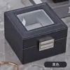 Caja de Relojes de Cuero de una Ranura para Uso Doméstico, Exquisita Vitrina para Relojes de Lujo, Relojes de Pulsera y Relojes Mecánicos, Caja de Almacenamiento para Regalo Navideño