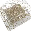 Accesorios Brillantes para Uñas Color Champán con Forma de Gota Larga de Zircón y Bordes Biselados, Mini Pedrería Plana, Pedrería Blanca y de Colores en Forma de Gota para Uñas