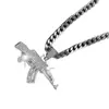 Novo Pingente de Fuzil Automático AK47 Joias Hip-Hop Europeias e Americanas Pingente de Colar Personalizado Street para Homens