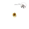 Piercing Labial de Liga de Titânio G23, Brinco, Piercing com Zircônia Bola de Três Garras Opala, Piercing de Hélice, Piercing de Sobrancelha, Piercing de Língua, Joia para Orelha