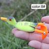 Isca Artificial Flutuante Pato Luya Isca de Pesca 12g/9,5cm Biônica Isca Falsa Rotação Garatéia Preta Thunderfrog