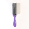Peine para peinar, herramientas para el cabello, cabello rizado, cabello liso, peine de masaje, peine de nervaduras, peine para cabello, peine para cabello de nueve filas, peine para cabello europeo y americano