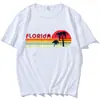 Y2K Bem-vindo à Flórida1 Camiseta Roupas Gráficas Minimalista Algodão