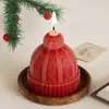 Resina de Cristal Yeso Hilo Gorro de Navidad Adornos Molde DIY Decoración de Velas 3D Molde de Silicona