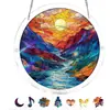 Adornos para Colgar en la Ventana Vista al Río del Jardín Coloridos Nuevos que Capturan la Luz Ventana Rompecabezas de Amazon Decoraciones Acrílicas Luz de Luna
