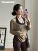 Ropa Deportiva de Otoño para Mujer Abrigo Holgado Manga Larga Transpirable Secado Rápido para Deportes Correr Fitness Pilates Yoga Cubre Ropa
