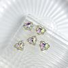 Lote de Nova Liga Chinesa Jóias de Unhas Diamante Colorido Gordura Quadrado Gotas de Água Xi Fei Zhen Huan Mesmo Palácio Armadura com Diamante