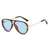 Amazon Transfronterizo Populares Gafas de Sol de Moda Europeas y Americanas Versátiles Sencillas Mismo Estilo de Celebridad de Internet Montura Grande Gafas de Aviador