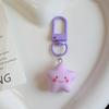 Lindo Llavero de Estrella Color Macaron Adornos Colgantes Ins Corazón de Chica Adornos Colgantes para Bolsa de Estudiante Regalo para Novia