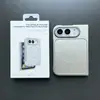 Adequado para iPhone 18 DUO, capa de celular magnética de vidro Corning dobrável, capa de celular de cor sólida fosca para Apple 18 DUO