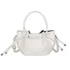 Bolso Cubo de Color Sólido con Textura, Estilo Nuevo Primavera 2026 para Mujer, Bolso de Mano Cruzado de un Solo Hombro, Bolso de Viaje de Moda Fresco y Sencillo