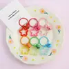 Llavero Colgante de Estrella de Cinco Puntas Transparente de Acrílico de Colores Estilo Ins para Bolsos de Mujer Accesorios de Adorno Colgante DIY Venta al por Mayor