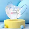Mascarillas Desechables 3D para Niños de 4 a 12 Años, Mascarillas Protectoras Estéreo de Tres Capas con Dibujos Animados Lindos, Empaquetadas Individualmente