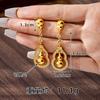 Método antiguo de colgante de calabaza de oro de arena nuevo estilo chino viento marea nacional collar sólido hombres y mujeres Wei @ nieve con joyería de simulación de cobre