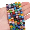 Cuentas Ojo de Gato Cuentas Redondas Cuentas de Gota Seis Caras Hechas a Mano DIY Pulsera Casera Collar Joyería Accesorios Decorativos Venta al por Mayor