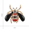 Nuevo Broche de Insecto Retro Transfronterizo, Moderno y Único, Lindo Broche de Abeja de Aleación con Pedrería y Esmalte, Accesorio de Dibujos Animados