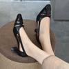 [9,9kg Par, Disponível] Sapatos Femininos de Couro Genuíno de Verão para o Trabalho Mais Fáceis de Combinar Bico Fino Pele de Ovelha Sapatos Femininos Não Cansam os Pés