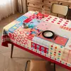 Toalha de Mesa Padrão Dopamina, À Prova de Óleo, À Prova d'Água, Não Lavável, Novo Modelo 2026, Luxo Leve, Sensação de Alta Qualidade, Toalha de Mesa Colorida Cartoon para Sala de Jantar