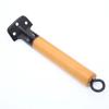 Pieza de aluminio de tres agujeros mango de olla de madera de haya acero inoxidable sartén wok mango de sartén universal accesorios para ollas perilla superior oreja de olla venta al por mayor