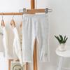 Verano Nuevo Leggings de Niñas Bebé Delgado Ropa Exterior Pantalones Recortados Niño Pequeño Versátil Pantalones Bordados Modernos