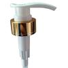 Cabezal de Bomba de Loción Dorado 33/410 Rellenable para Viaje Artículos de Tocador Óxido de Aluminio Plástico Cosmético Cabezal de Bomba Fábrica al por Mayor