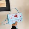 Bolsa de Mão Fashion com Textura de Alta Qualidade Feminina 2025 Primavera Nova Tendência Nicho Bolsa Transversal Estilo Estrangeiro Versátil Pequena Quadrada