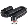 Tubo de Escape Flexível de Folha de Alumínio Cor de Cobre, Tubo de Fumaça Retrátil, Tubo de Ventilação, Tubo de Escape Extensível para Churrasqueira, Tubo de Fumaça