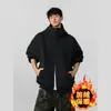 Sudadera con Capucha y Cardigan Pesada Americana para Hombres y Mujeres en Invierno Nueva de Moda de Terciopelo Versátil Casual Deportiva con Cremallera