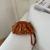 Bolsa Clutch Transversal Trendy de Um Ombro Plissada Nova Coleção Outono 2026 Versátil Ins Design de Nicho Bolsa Plissada Bolsa Feminina