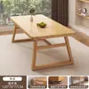 Mesa de Jantar Doméstica para Apartamentos Pequenos, Mesa Grande de Tabuleiro para Moradias Alugadas, Mesa de Jantar Retangular Estilo Tronco, Combinação de Mesa e Cadeiras para Hotel