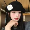 Nuevo Sombrero de Florales Estilo Hepburn Francés 2026 para Mujer, Sombrero de Pescador de Cubo Pequeño Adelgazante para Rostro, Alta Moda Primavera y Verano