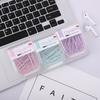 Conjunto Combinado de Escritório Transfronteiriço Cor Macaron Tamanho Grande e Pequeno Clips de Papel Tachinhas de Bola Tachinhas em U Presilha de Rabo de Andorinha Embalado