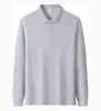 Camisa POLO de manga comprida vestuário de trabalho estampa personalizada logo algodão puro gola lapela camiseta masculina e feminina roupas de trabalho vestuário de trabalho empresarial DIY atacado