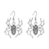 Aretes de serie de Halloween al por mayor del fabricante, aterradores y divertidos, fantasma, murciélago, araña, aretes de calavera