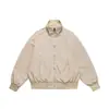 Chaqueta de estilo americano de calle con cuello mao para hombre, nuevo modelo primavera y otoño 2026, silueta casual holgada tipo bomber