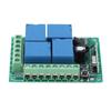 Interruptor de relé de controle remoto sem fio de 4 vias DC12V para porta de enrolar, porta deslizante, porta de garagem telescópica, interruptor de bomba d'água RF433