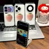 Funda de Teléfono Móvil de una Sola Capa Color Crema Fresa Adecuada para Iphone17Pomax Apple 16Pr 1513 Dibujos Animados 12 Elegante 11