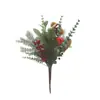 Decoración para el Hogar de Venta Caliente Transfronteriza Decoración Navideña Piezas de Plástico Frijoles Rojos Racimos Navideños