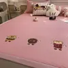Juego de tres piezas de alfombrilla refrigerante de frijol de hielo 100% Polietileno Clase A con sábana bajera, Alfombrilla de seda de hielo de grado materno e infantil, Alfombrilla suave con aire acondicionado
