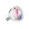 Aleación de Titanio F136 Bola Embryo de Tres Garras Bola de Zirconia Bola de Zirconia Joyería para Uñas de Labios Uñas de Lengua Uñas de Oreja Uñas de Nariz Piercing Corporal
