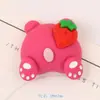 Oso Fresa Accesorios de Resina DIY Funda de Teléfono Imán para Refrigerador Caja de Almacenamiento Colgante para Llavero Materiales Pulsera