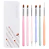 Estilo Ins Caja Elegante Nueva Macaron Transfronteriza Pluma de Manicura Fototerapia Construcción Difuminada Set de Plumas de Manicura de Hilo de Tirar