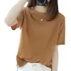 Cárdigan de punto de seda helada de manga corta para mujer, reversible, holgado, talla grande, prenda exterior, camisa de aire acondicionado, moderno, a la moda, elegante, tejido de punto