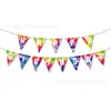 Ba277 Guirnalda de Cumpleaños para Niñas Tema Tie-Dye Guirnalda Fiesta Pancarta de Cumpleaños Feliz Guirnalda