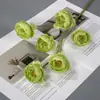Flores Artificiales con 6 Cabezas, Rosas Pastorales para Bodas, Decoraciones de Pasillo de Salón de Bodas, Materiales de Decoración de Escenario de Hotel, Flores de Seda, Accesorios de Fotografía