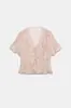 Conjunto de Roupa Europeia e Americana Feminina Transfronteiriça Aliexpress Mais Vendido Top Decorativo Listrado em Camadas + Conjunto de Shorts