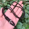 Corda Penduricalho para Contas Dzi de Três Olhos, Corda de Madeira de Ágata para Pendurar, Cordão de Colar de Joias de Jade, Corda Grossa para Placa Quadrada de Pingente Grande, Cordão para Pingente
