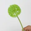 Rama Única Artificial Flor de Cebollín Verde Jade Hortensia Diente de León Decoración Arreglo Floral Planta Verde Arreglo Floral Hierba Cebolla Bola de Pompones